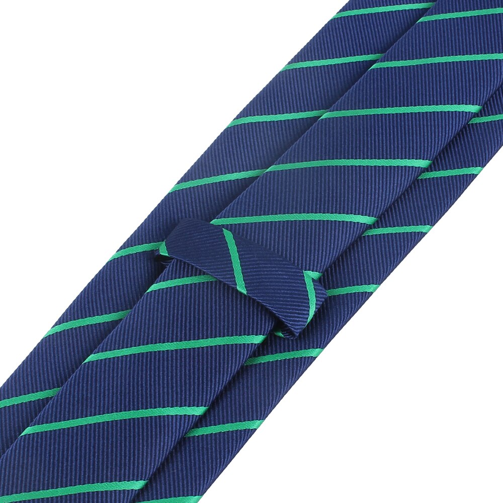 8 cm Green and Blue Stripe Tie - SHOPWITHSTYLE