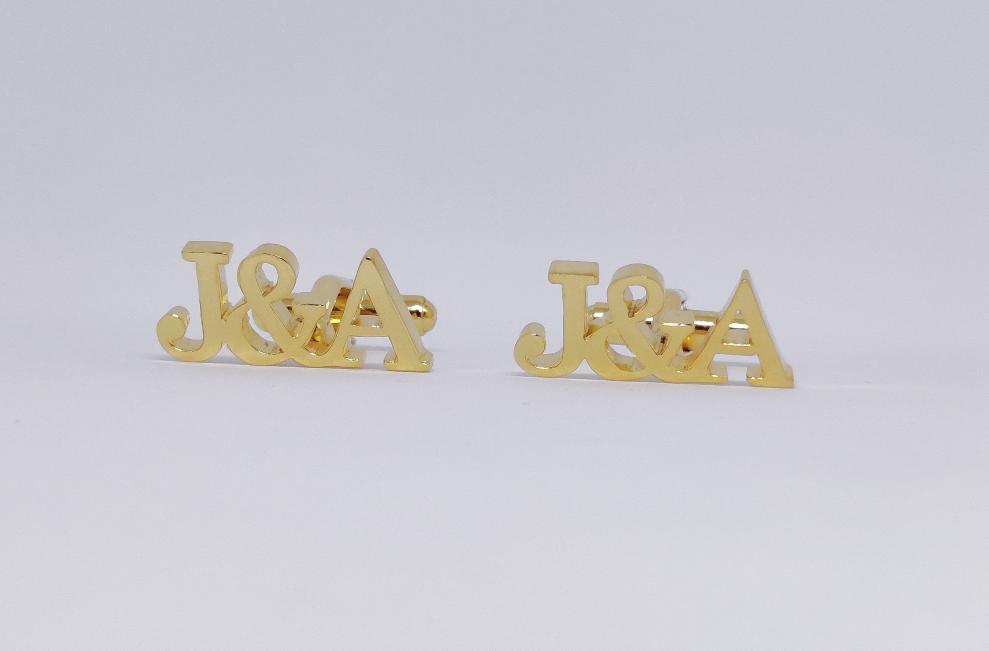 Triple Initial Cufflinks