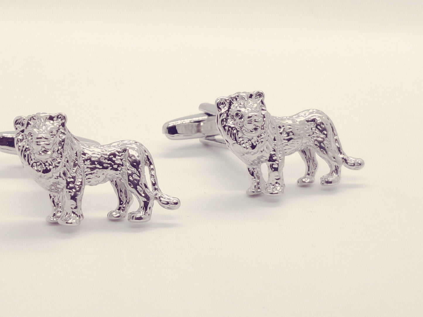 Silver Lion-King Cufflinks