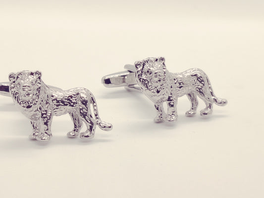 Silver Lion-King Cufflinks