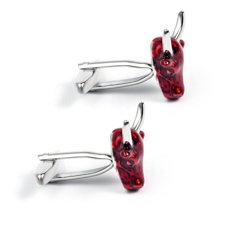 Red Oxhead Cufflinks