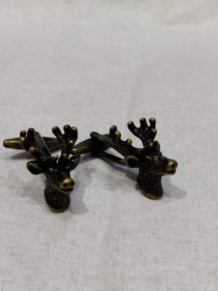 The Swamp Deer Head Vintage Cufflinks