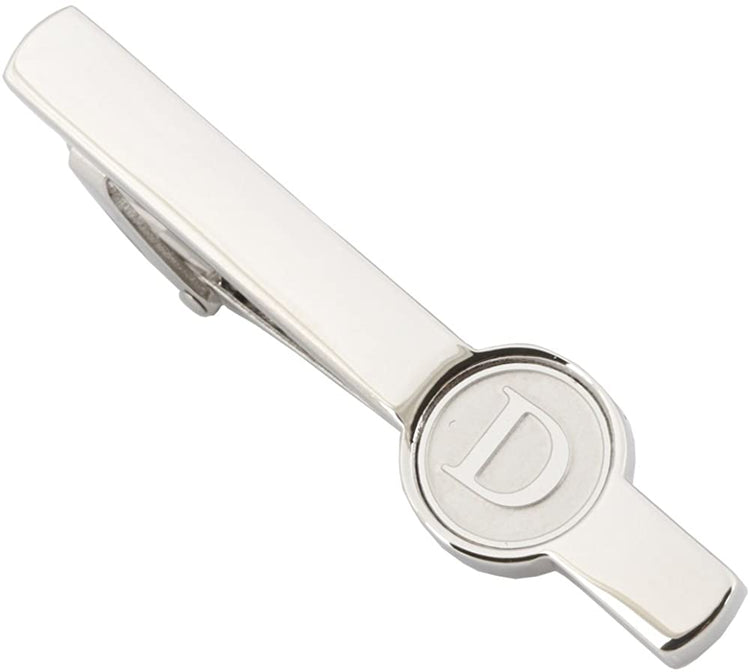 Premium Initial Personalized Letter D Tie Clip-SHOPWITHSTYLE