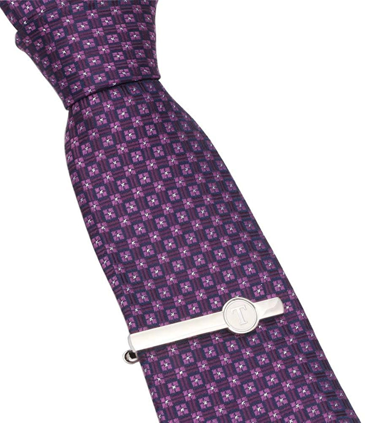 Premium Initial Personalized Letter T Tie Clip-SHOPWITHSTYLE
