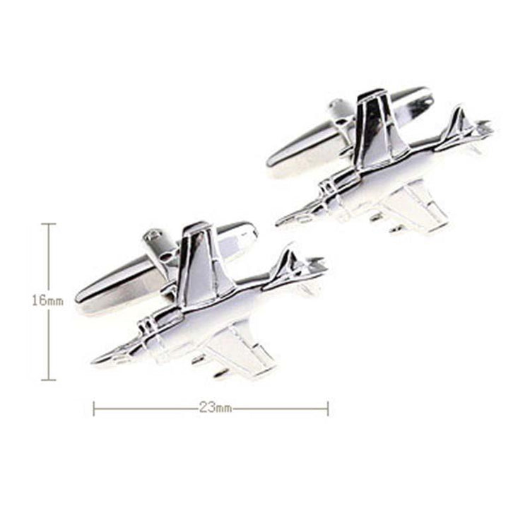Fighter Jet Aircraft Cufflinks