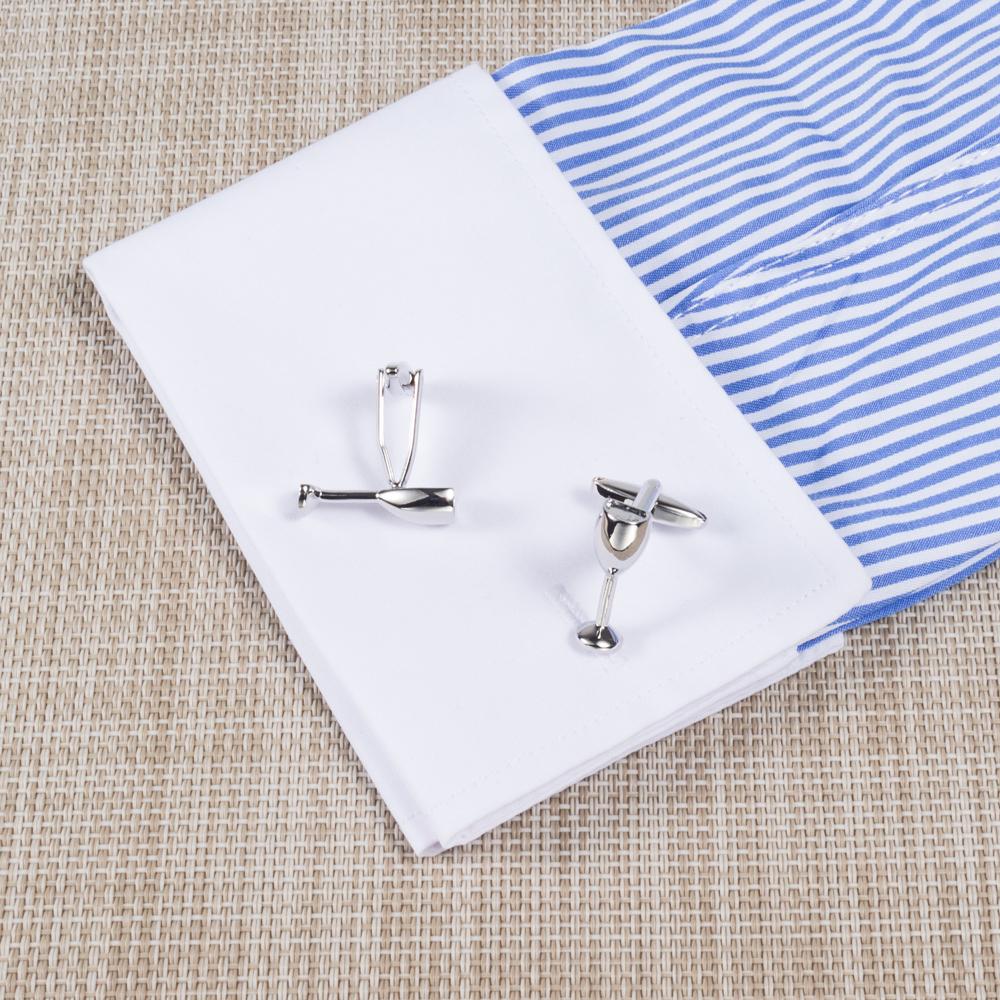 Wine Glasses Cufflinks-SHOPWITHSTYLE