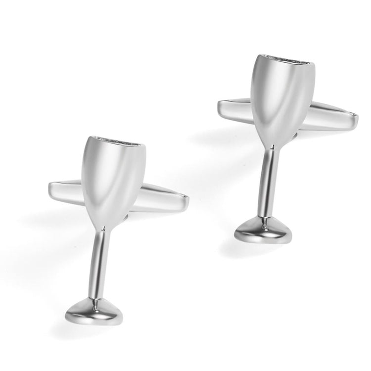 Wine Glasses Cufflinks-SHOPWITHSTYLE