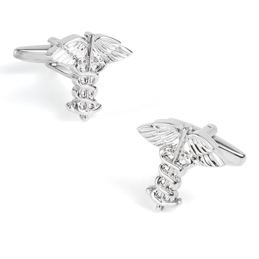 Doctor Emblum The Caduceus Symbol Cufflinks-SHOPWITHSTYLE