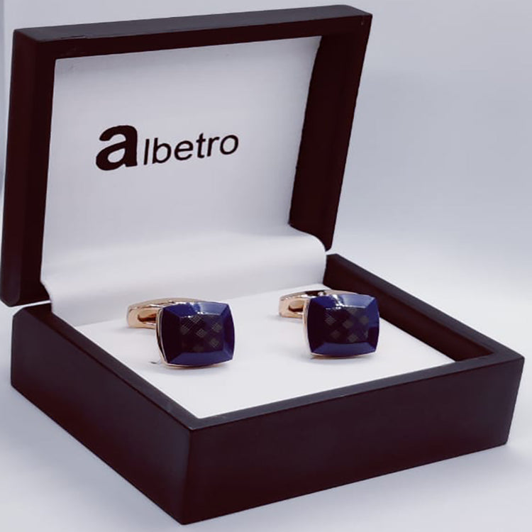 Navy Blue High end Opal Cufflinks