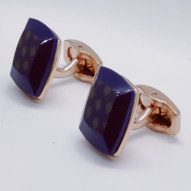 Navy Blue High end Opal Cufflinks