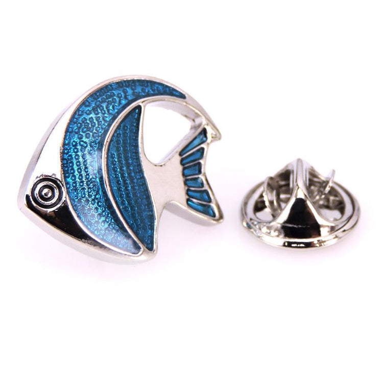 Enamel Angelfish Lapel Pin- SHOPWITHSTYLE