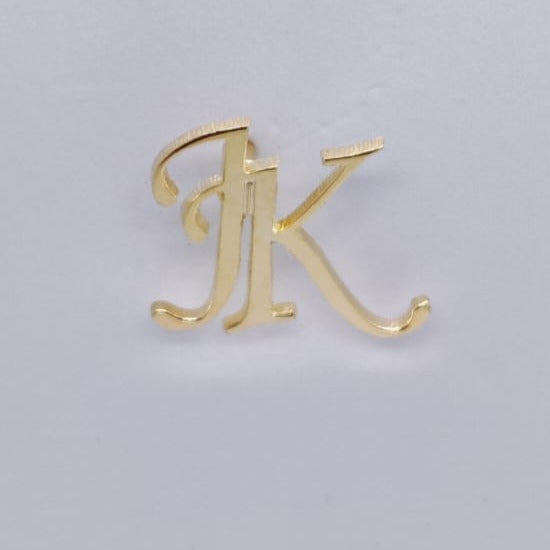 JK Initial Lapel Pin