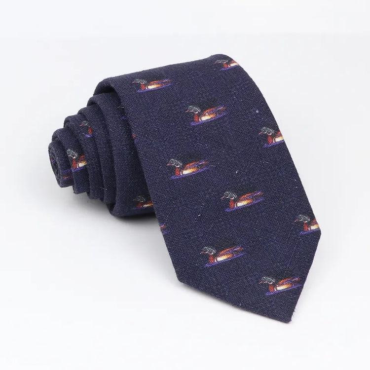 7cm Indigo Duck Tie