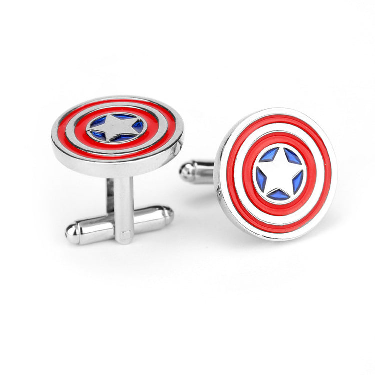 Captain America Shield Cufflinks for men - SHOPWITHSTYLE