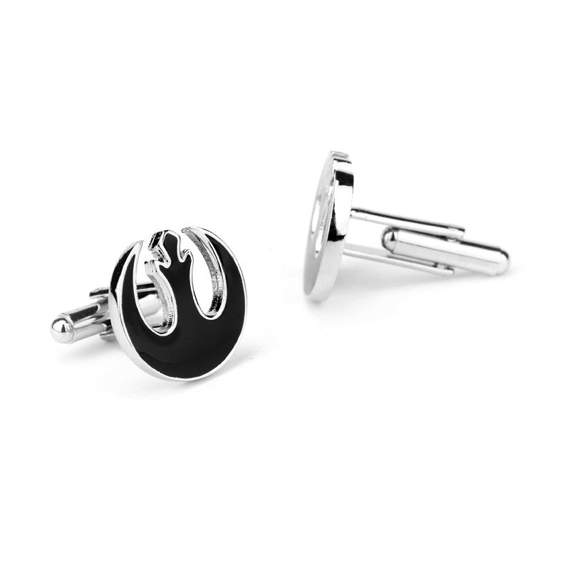 Stars Wars Custom Novelty Black Metal Cuffinks for Men - SHOPWITHSTYLE