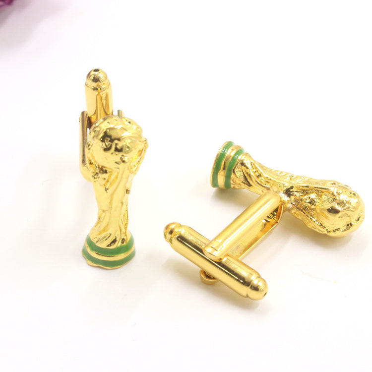 Football Worldcup Gold Metal Cuffinks for Men - SHOPWITHSTYLE