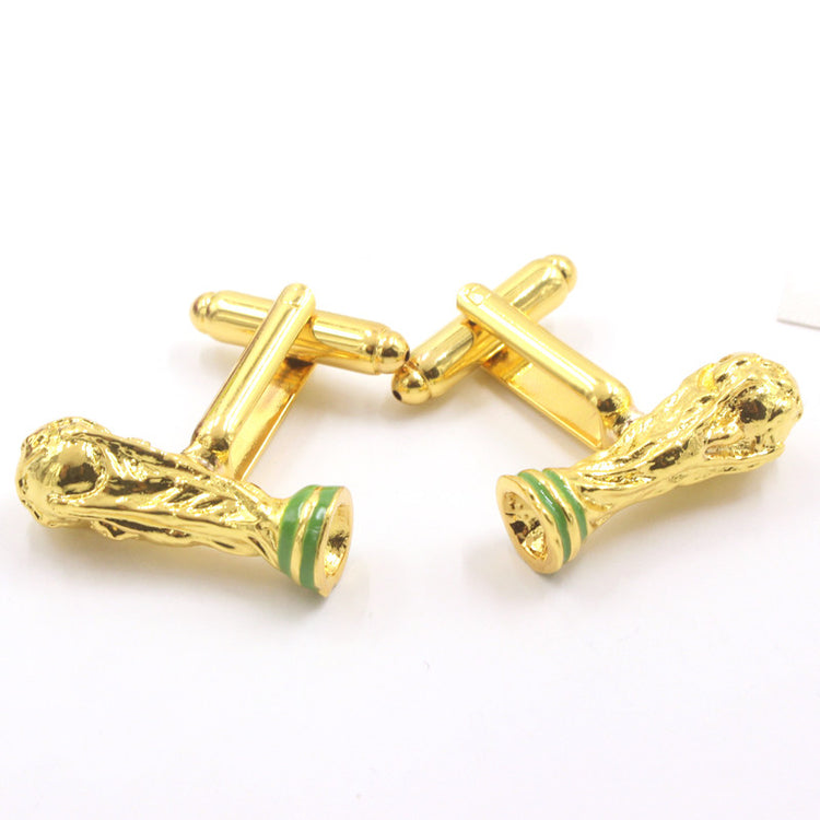 Football Worldcup Gold Metal Cuffinks for Men - SHOPWITHSTYLE