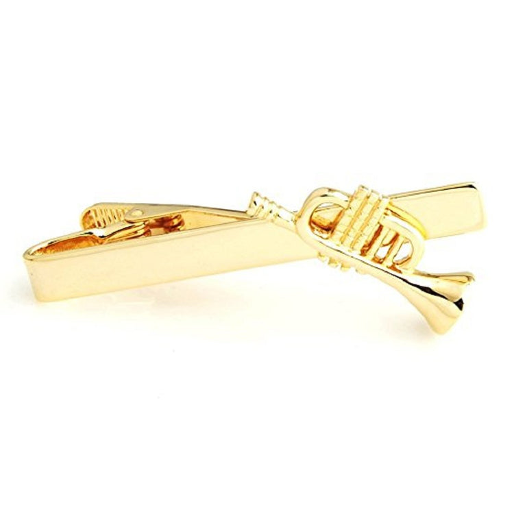 Gold-tone Trumpet Tie Clip for Men - SHOPWITHSTYLE