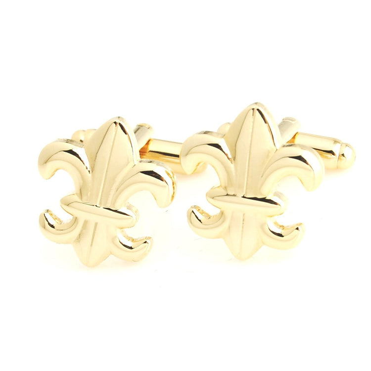 Fleur-De-Lis Sign Cufflinks Golden Cufflinks for men - SHOPWITHSTYLE
