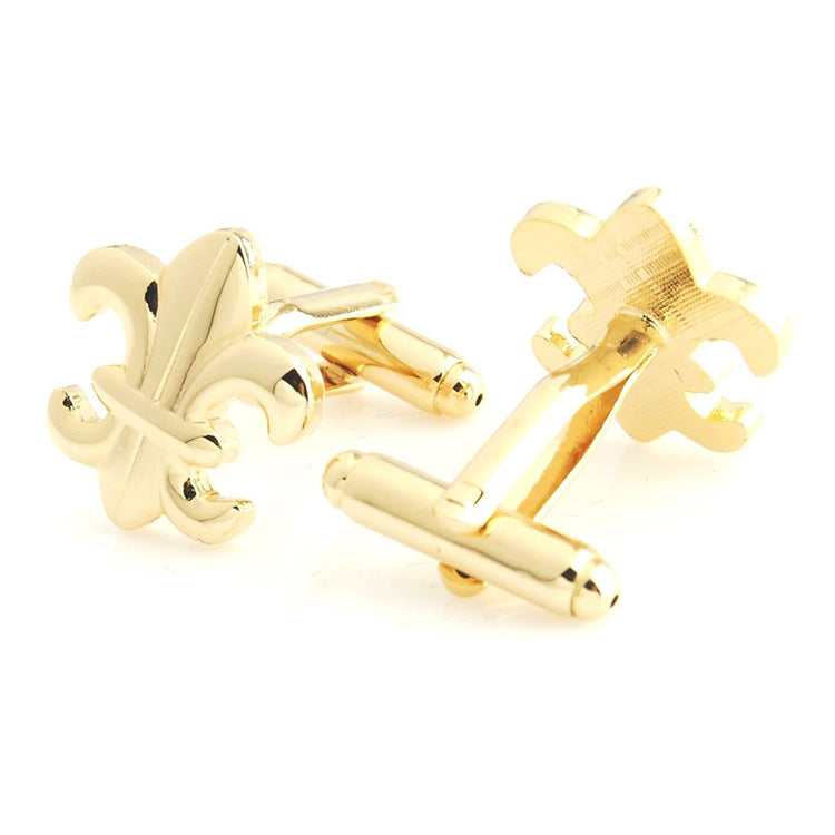 Fleur-De-Lis Sign Cufflinks Golden Cufflinks for men - SHOPWITHSTYLE