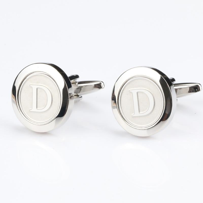 Personalized Round Letter D Cufflinks - SHOPWITHSTYLE