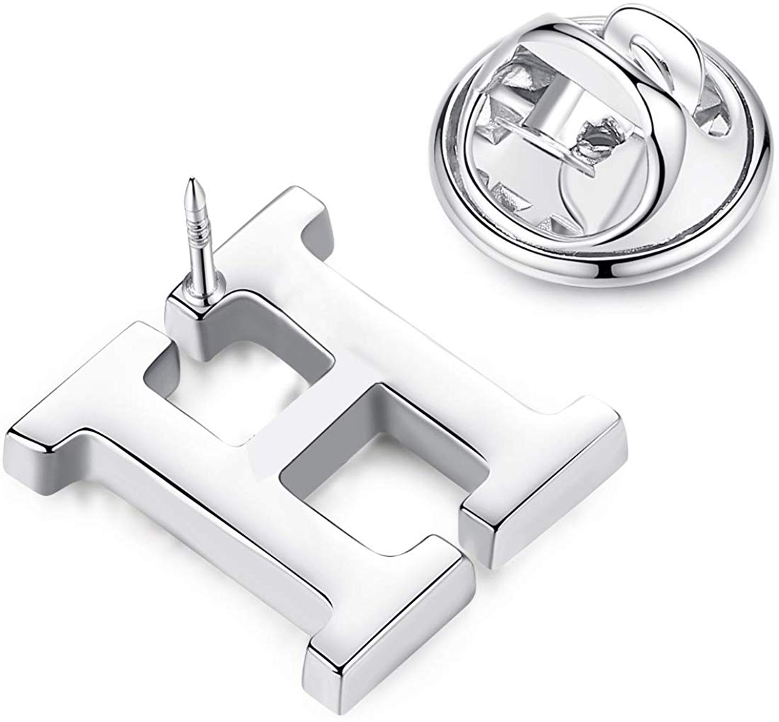 Albetro Personalized Initials Letter Lapel Pin Brooch (A-Z) - SHOPWITHSTYLE