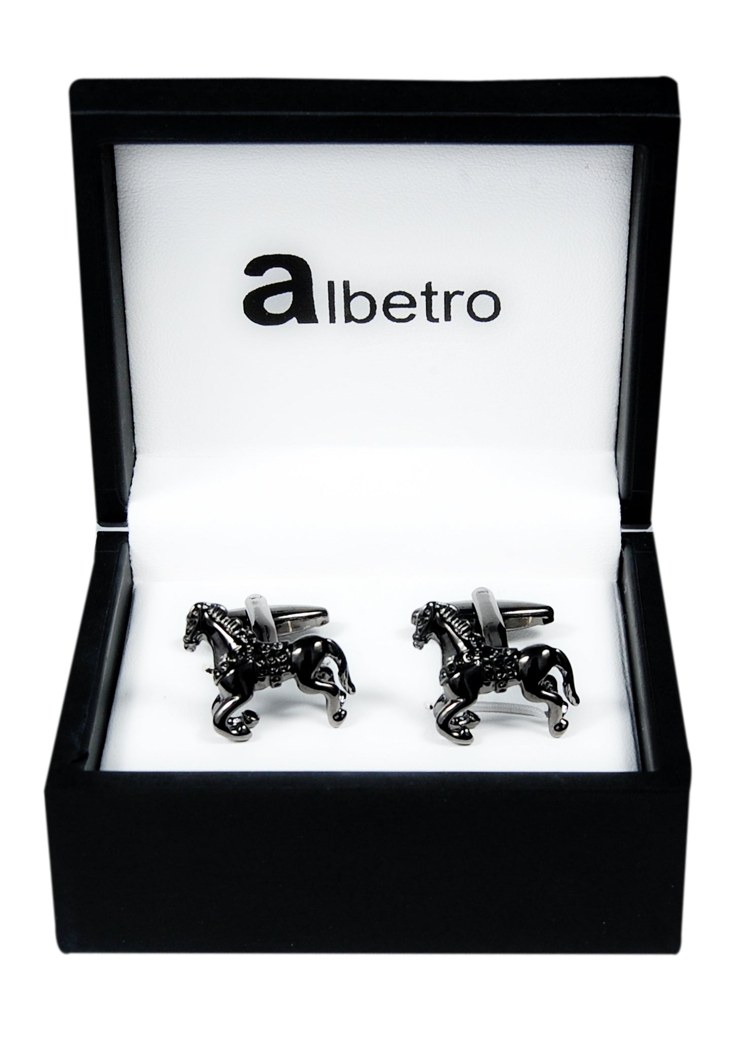 Gunmetal Stallion Cufflinks - SHOPWITHSTYLE