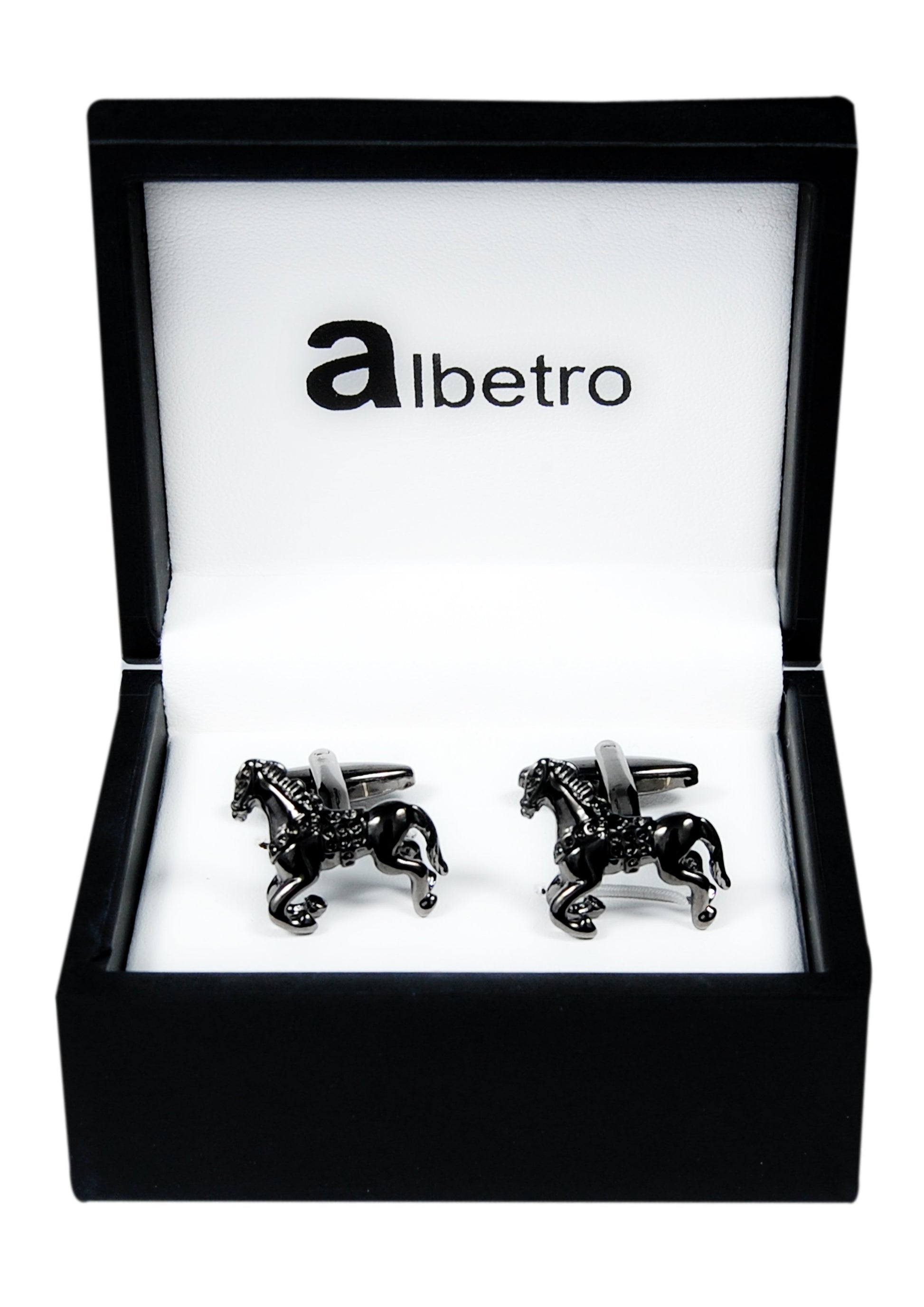 Gunmetal Stallion Cufflinks - SHOPWITHSTYLE
