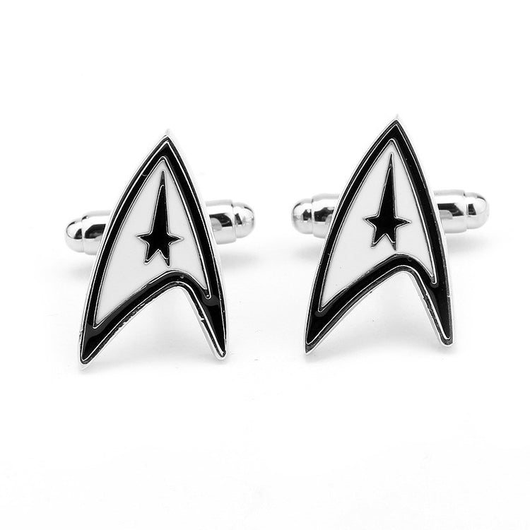Star Wars Symbol White & Black Alloy Cufflinks For Men - SHOPWITHSTYLE