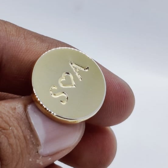 Double initial Lapel Pin