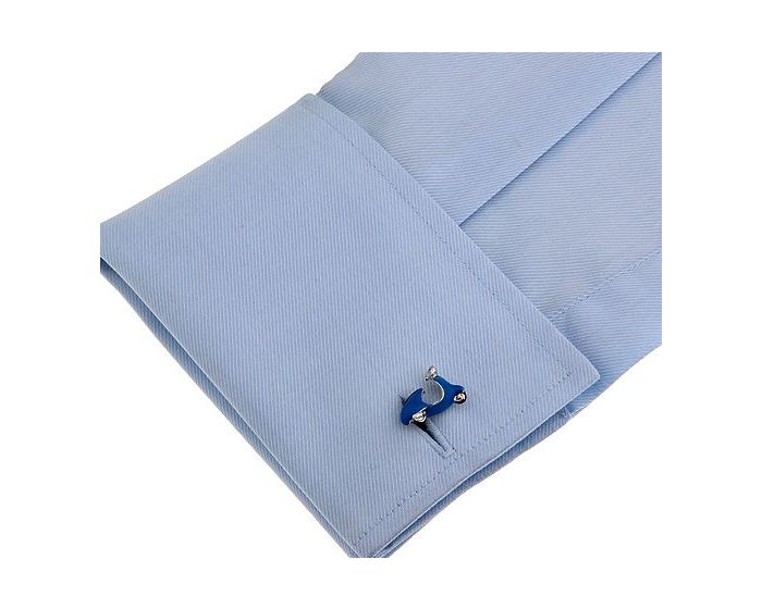 Blue Moped Cufflinks - SHOPWITHSTYLE