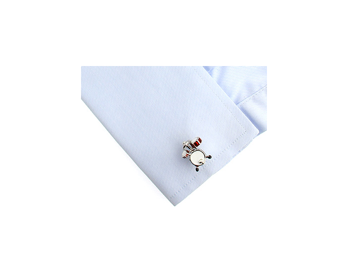 Red & White Drum Kit Cufflinks - SHOPWITHSTYLE