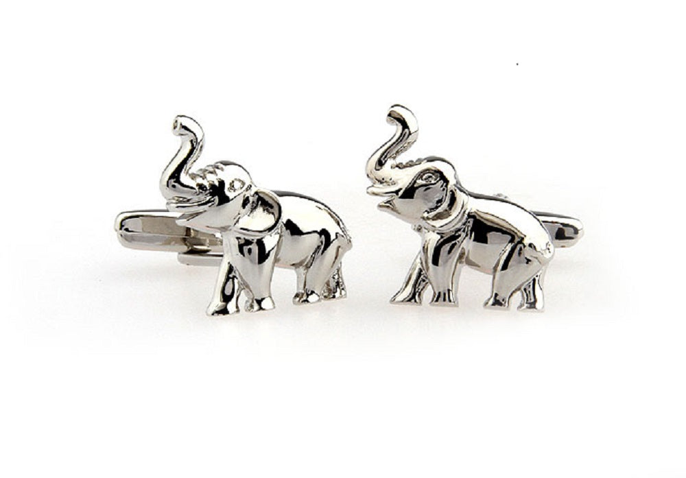 Silver elephant cufflinks for men - SHOPWITHSTYLE