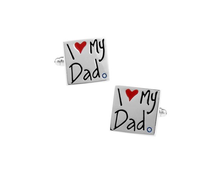 I Love My Dad Cufflinks - SHOPWITHSTYLE