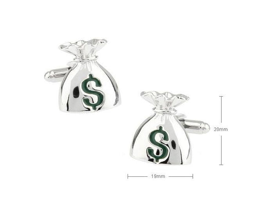 Money Bag Cufflinks - SHOPWITHSTYLE