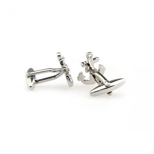 Anchor Silver Cufflinks - SHOPWITHSTYLE