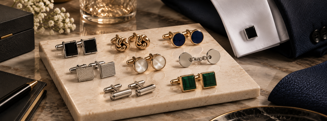Different Types of Cufflinks: A Guide to Different Styles and Closures