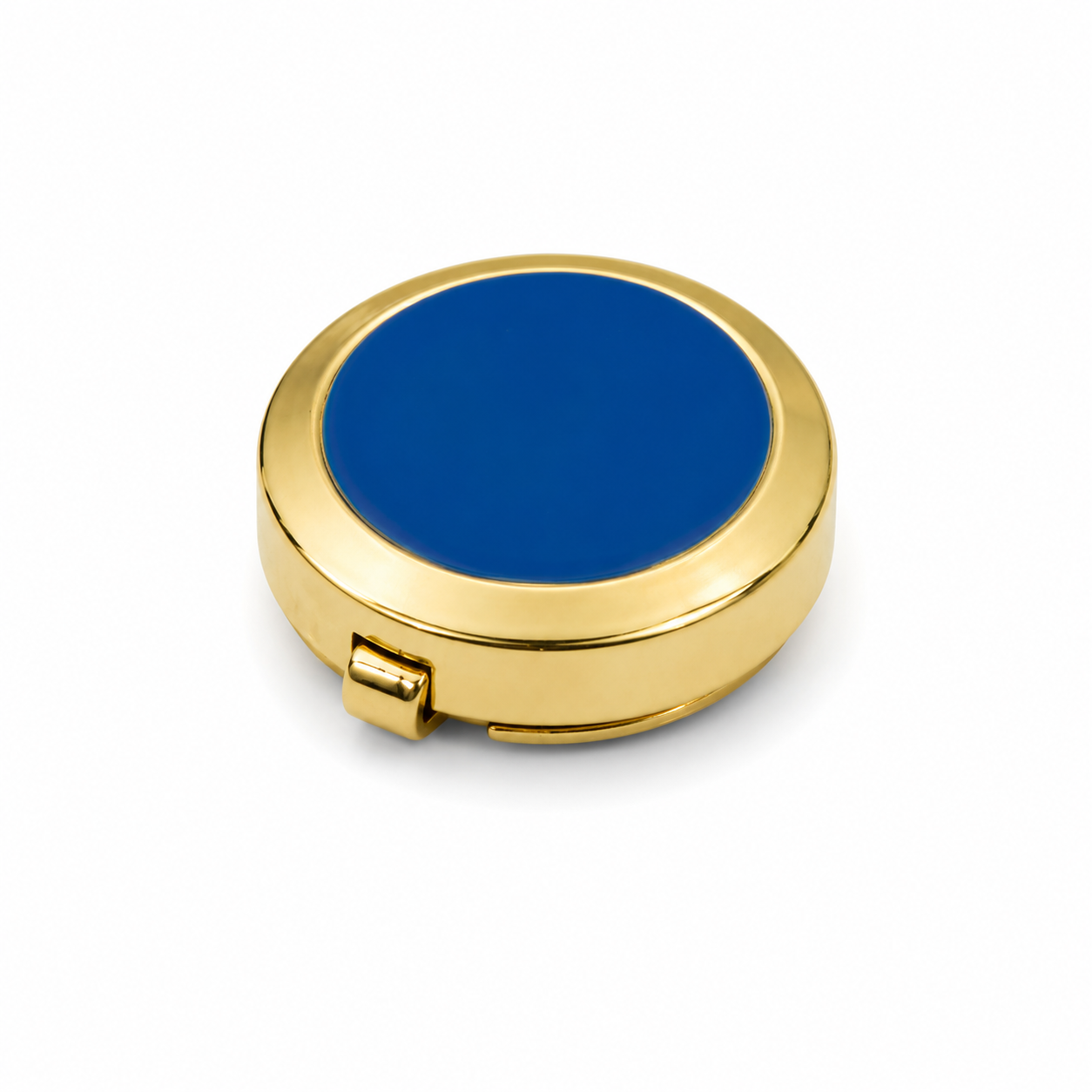 The Royal Cobalt Enamel Gold Button Cover - Model