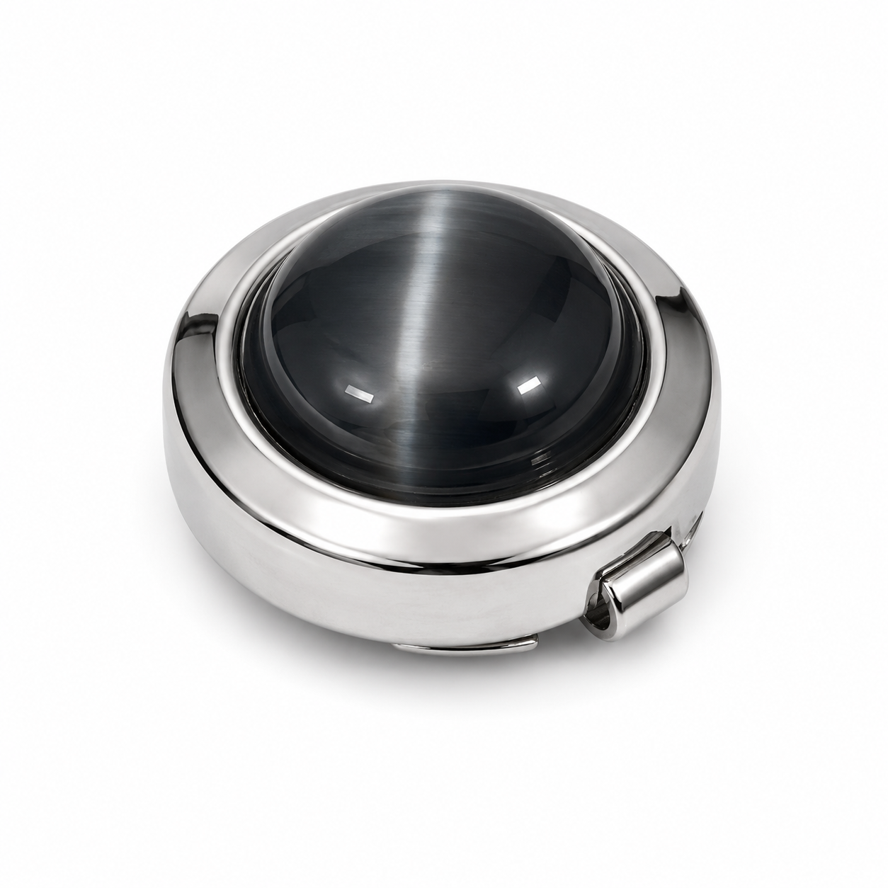 The Eclipse Cat's Eye Silver Button Cover - Model