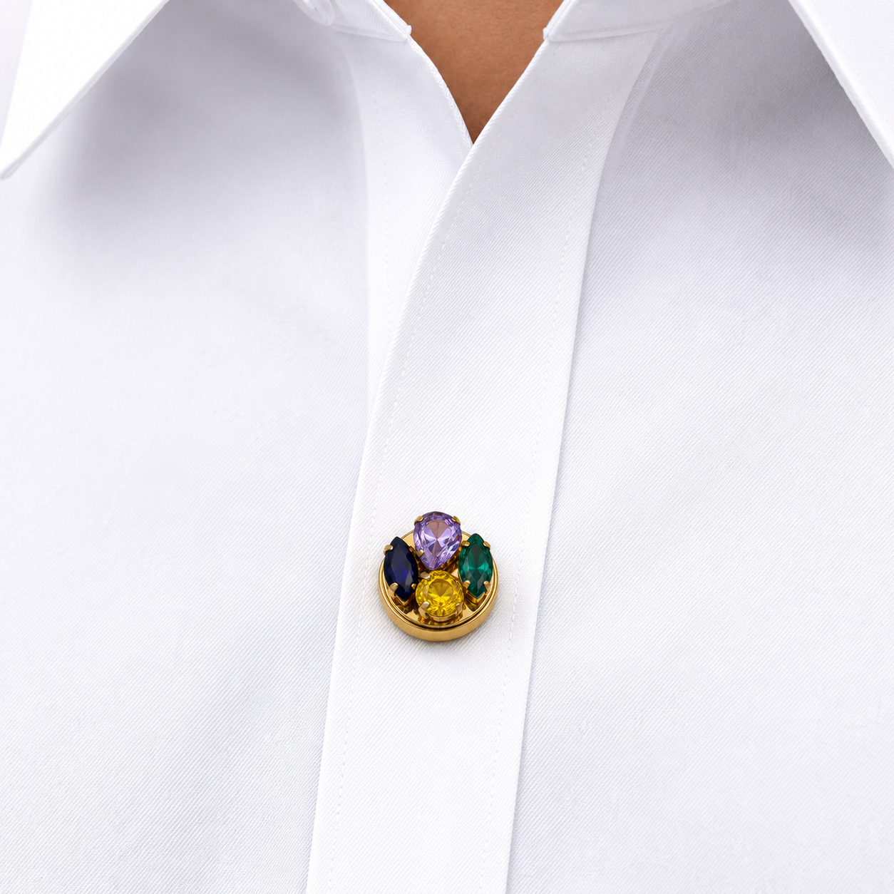 Albetro Maharaja Medley Gold Button Cover — detail view