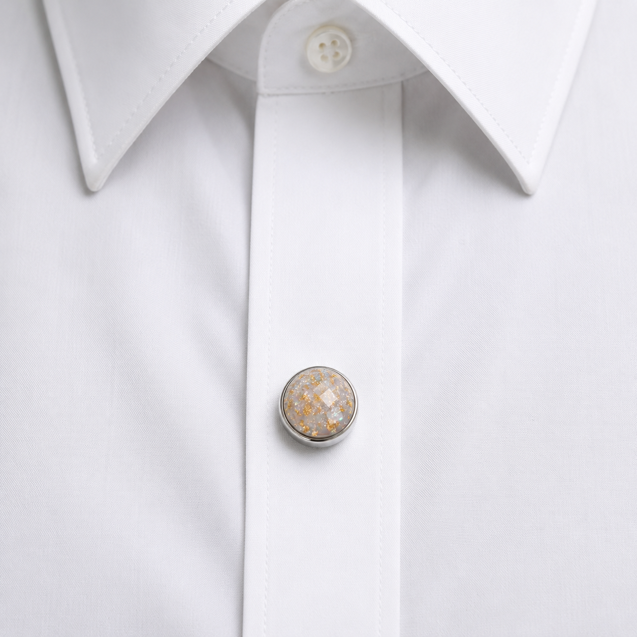 Albetro Golden Frost Button Cover — detail view