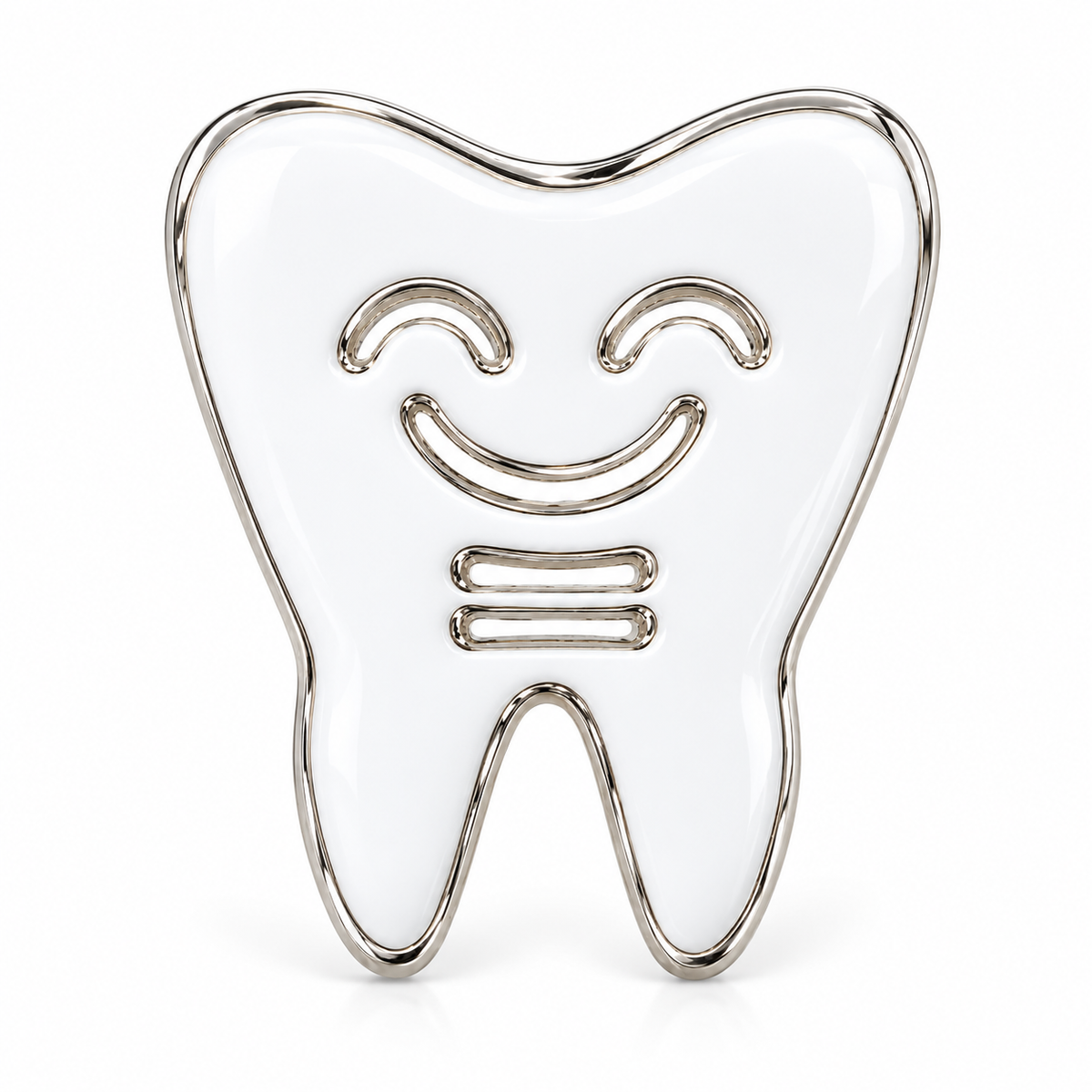 Albetro The Happy Molar dentist tooth brooch detailed view