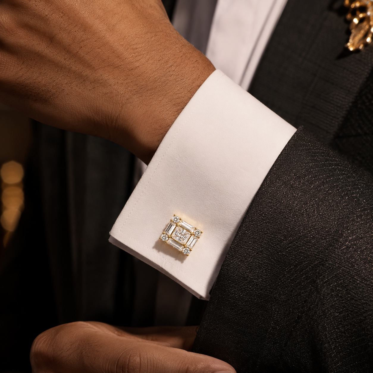 The Imperiale Baguette AD Stone Cufflinks - Model