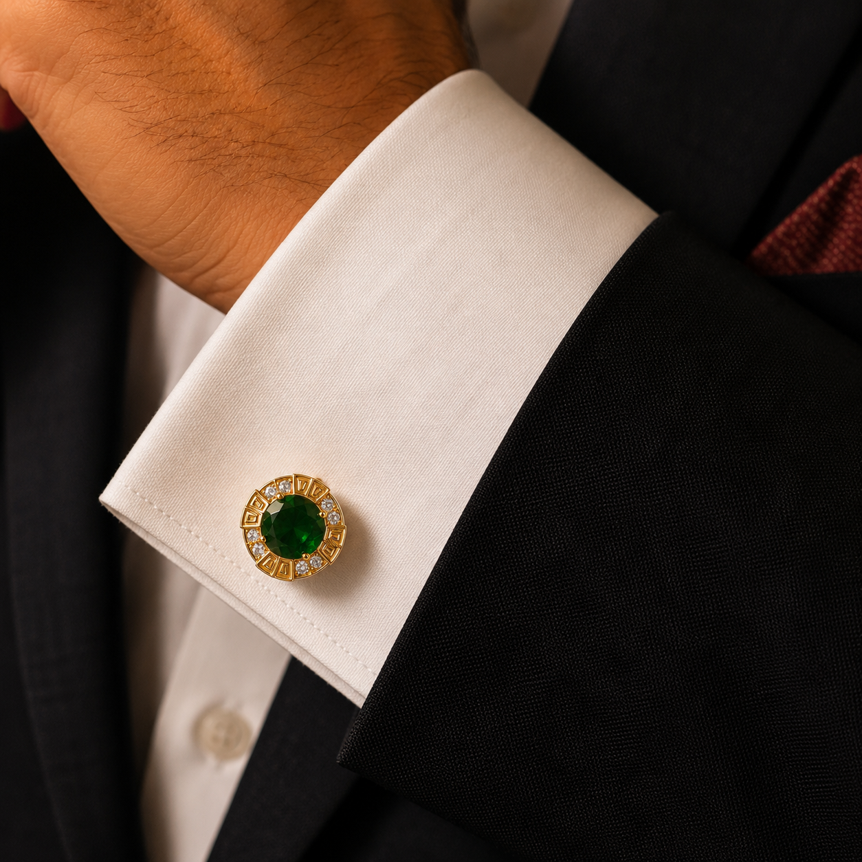 The Emerald Constellation AD Stone Cufflinks - Model
