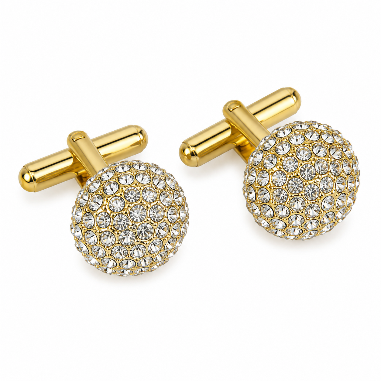 The Celestial Dome AD Stone Cufflinks - Flat Lay