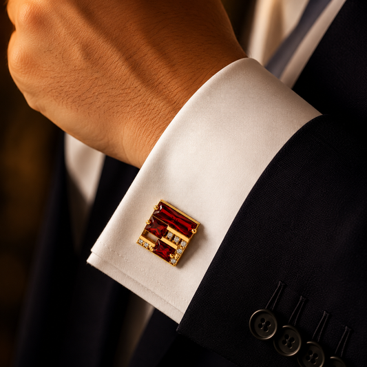 The Vermillion Architecte Cufflinks - Model