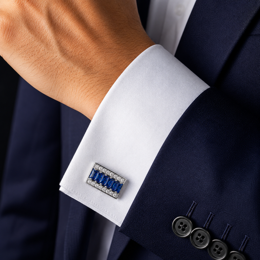 The Rivière Saphir Cufflinks - Model