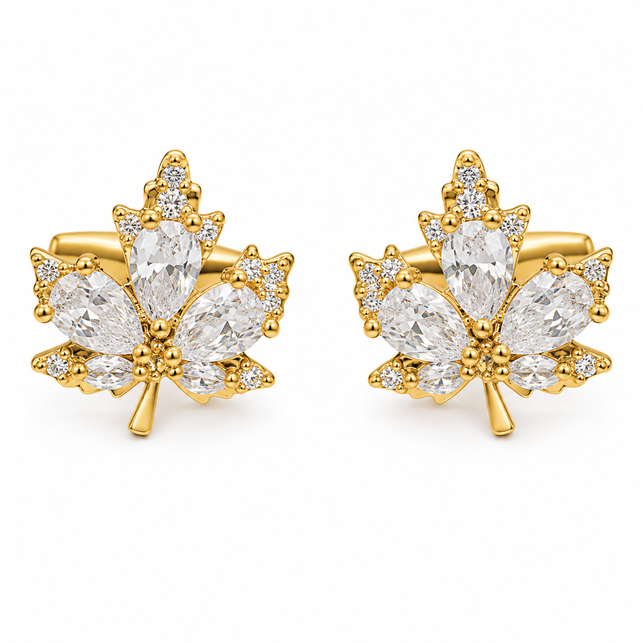 The Crystal Jardin Cufflinks - Flat Lay