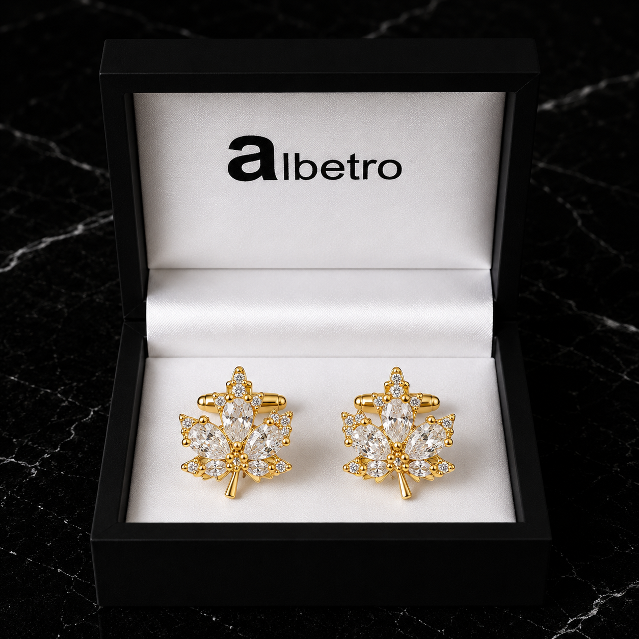 The Crystal Jardin Cufflinks - Close Up