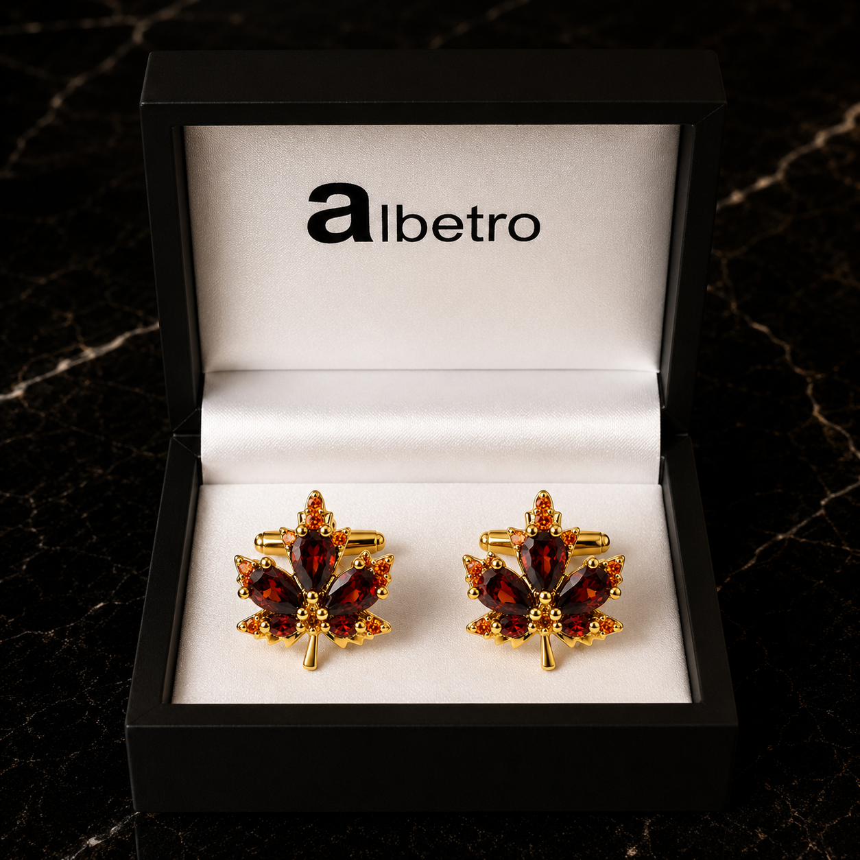 The Ember Jardin Cufflinks - Close Up